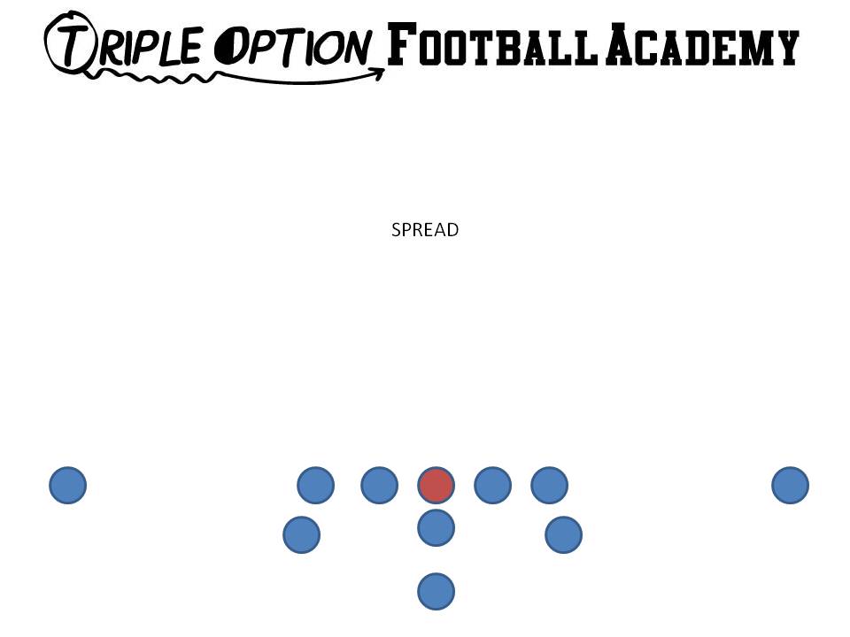 Spread Formation.  This is the default formation of the Triple Option Offense.