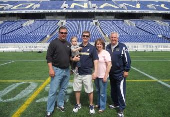 My family and yours.  Rob, James (Ashley's son), Ashley, Sue (Ashley's mom), and Alan