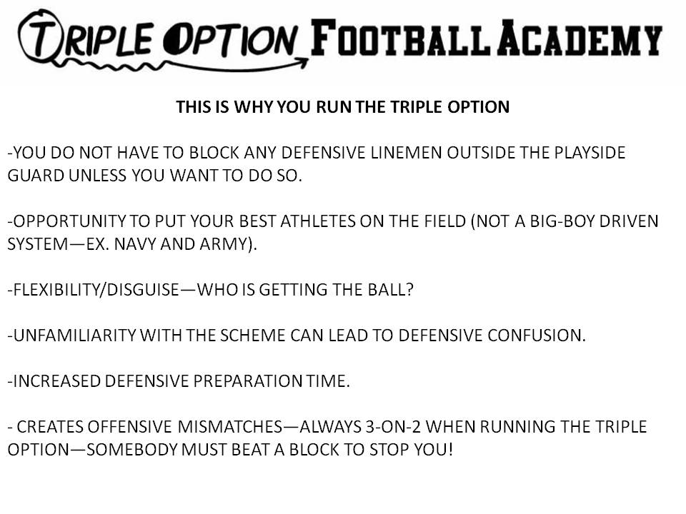 this is why you run the triple option