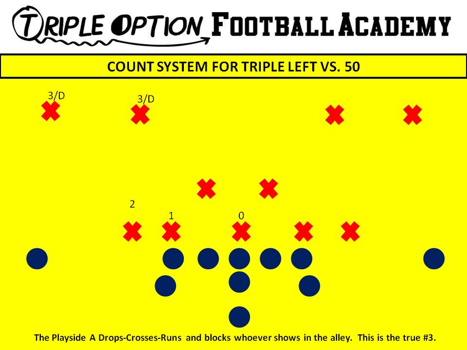 COUNT SYSTEM FOR TRIPLE LEFT VS. 50.