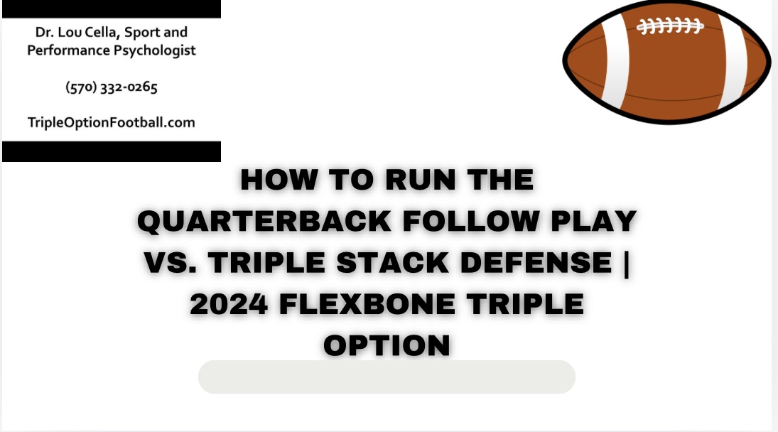 How to Run the Quarterback Follow Play vs. Triple Stack Defense | 2024 Flexbone Triple Option