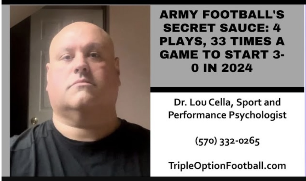 Army Football’s Secret to their 3-0 Start in 2024: Running 4 Plays 33 Times Per Game