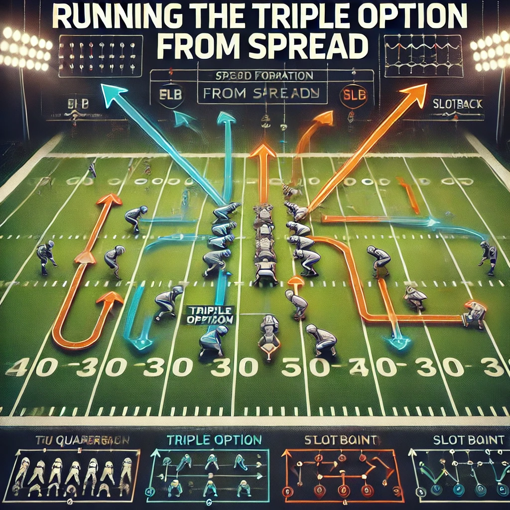 Running the Triple Option Offense from the Spread Formation | Flexbone