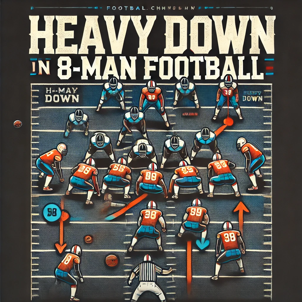 Running Heavy Down vs. 4-2 Defense in 8-Man Football