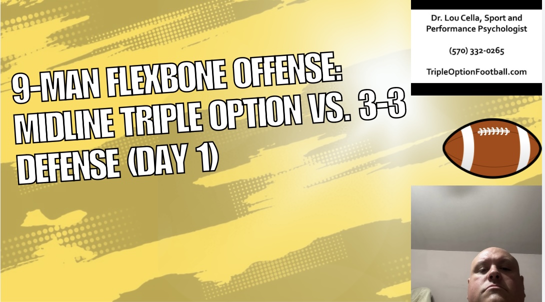 9-Man Flexbone Offense: Midline Triple Option vs. 3-3 Defense (Day 1)