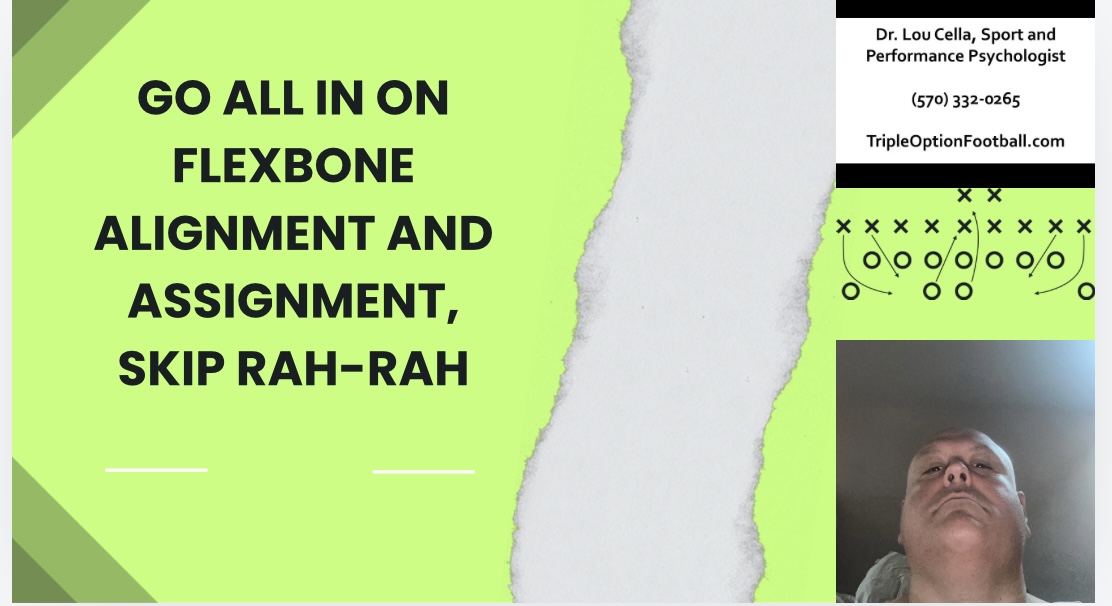 Go All In on Flexbone Alignment and Assignment, Skip Rah-Rah