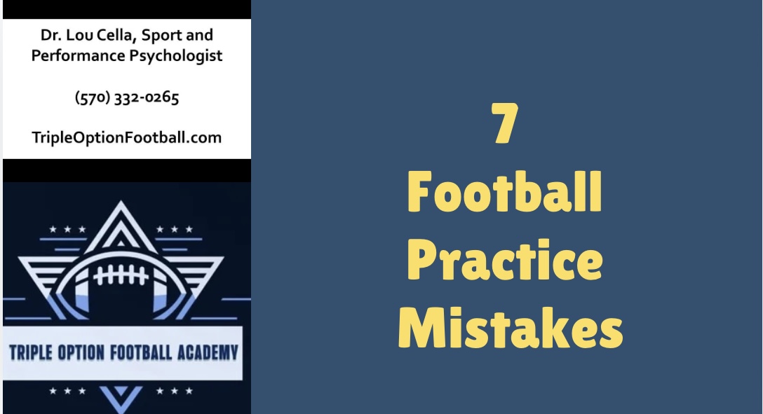 Seven Football Practice Mistakes That Could be Hurting Your Team’s Performance