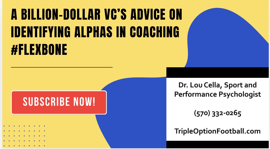 A Billion-Dollar VC’s Advice on Identifying Alphas in Coaching #flexbone