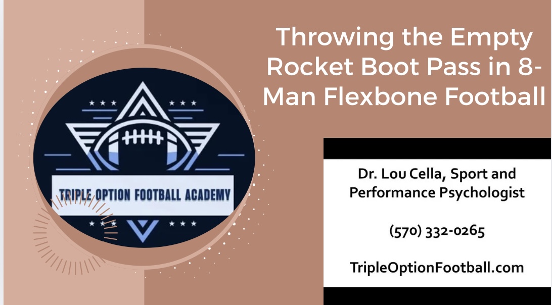 Throwing the Empty Rocket Boot Pass in 8-Man Flexbone Football