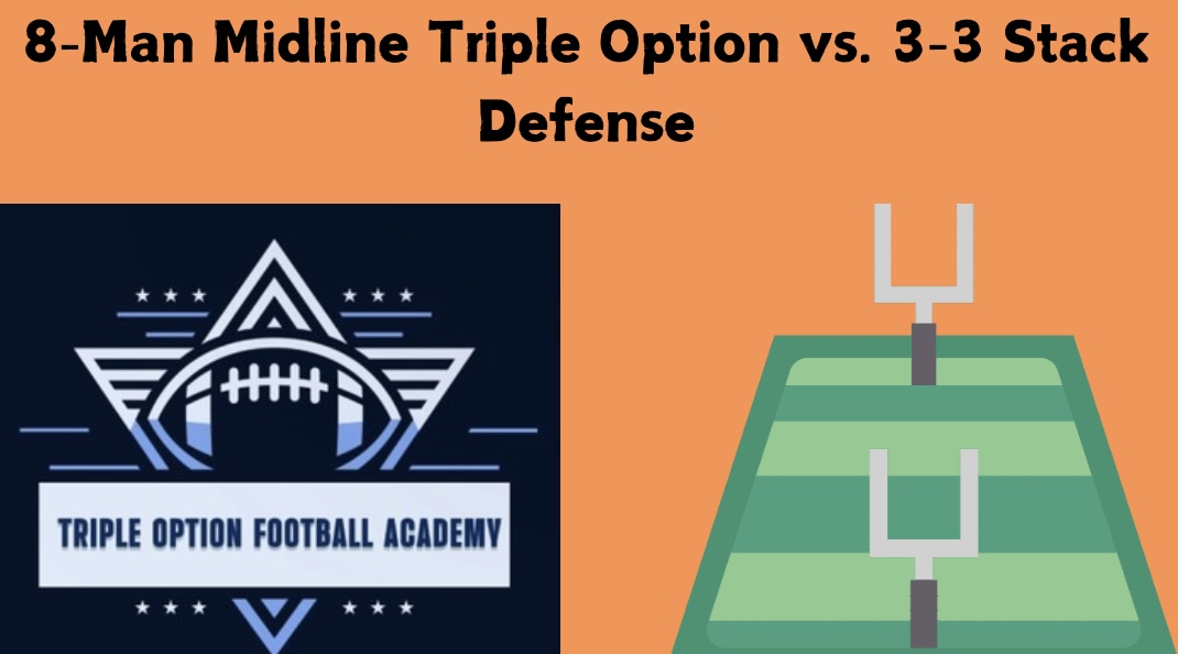 8-Man Midline Triple Option vs. 3-3 Stack Defense