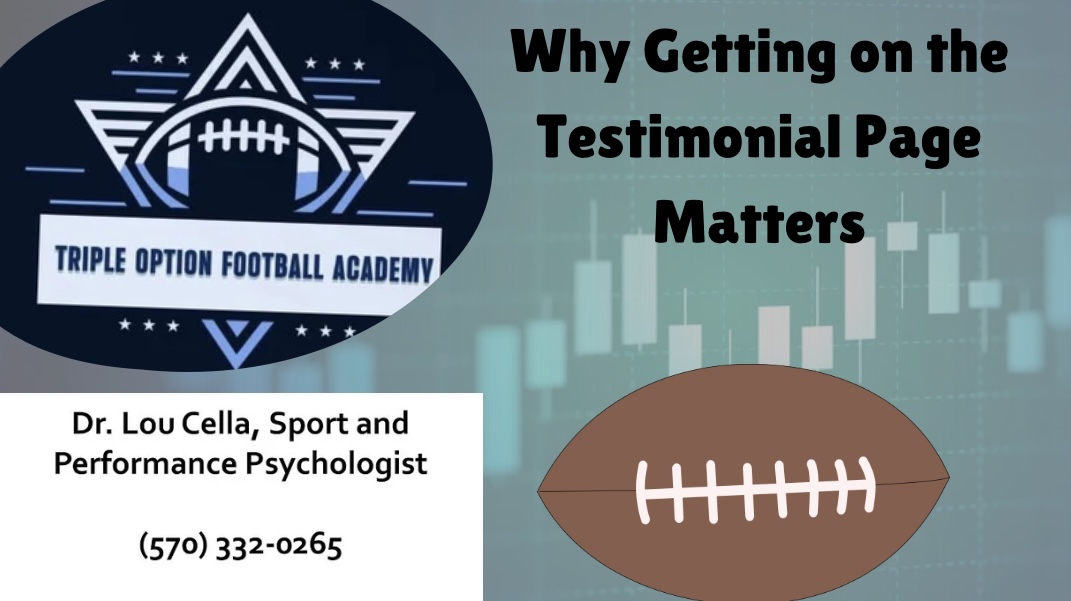 Why Getting on the Testimonial Page Matters