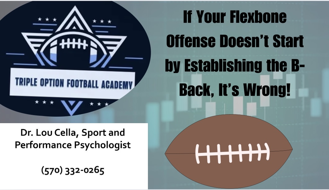 If Your Flexbone Offense Doesn’t Start by Establishing the B-Back, You’re Doing it Wrong!