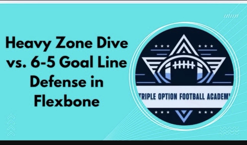 Heavy Zone Dive vs. 6-5 Goal Line Defense in the Flexbone Offense