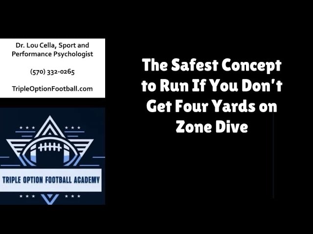 The Safest Concept to Run If You Don’t Get 4 Yards on Zone Dive