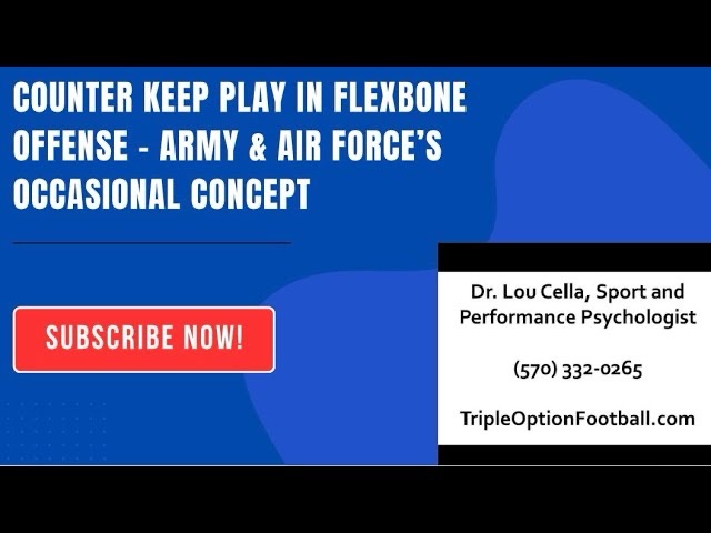 Counter Keep Play in Flexbone Offense – Army & Air Force’s Sporadic Concept