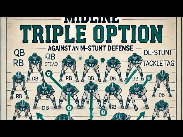 Midline Triple Option with Tackle Tag v. the M-Stunt