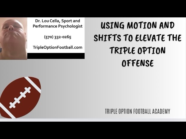 Using Motion and Shifts to Elevate the Flexbone Triple Option Offense