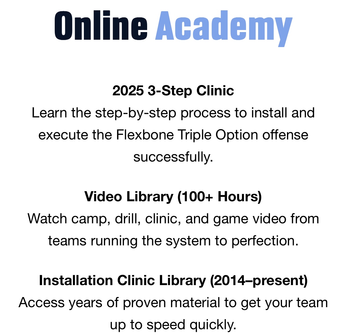 The Online Academy