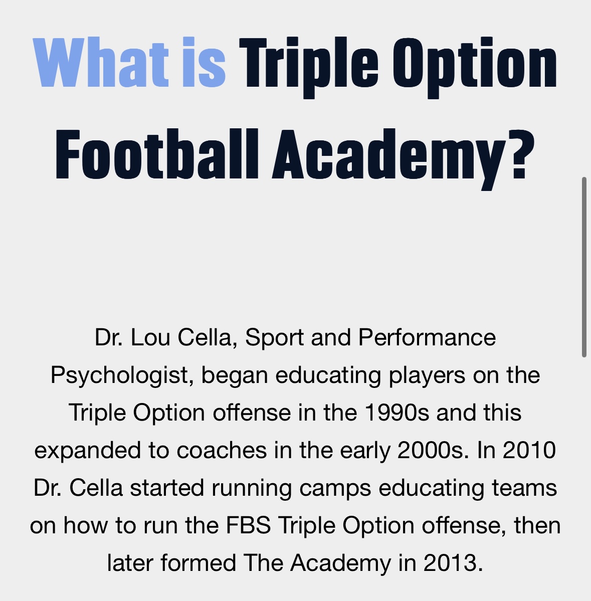 What Is Triple Option Football Academy? Learn the System That Wins Fast