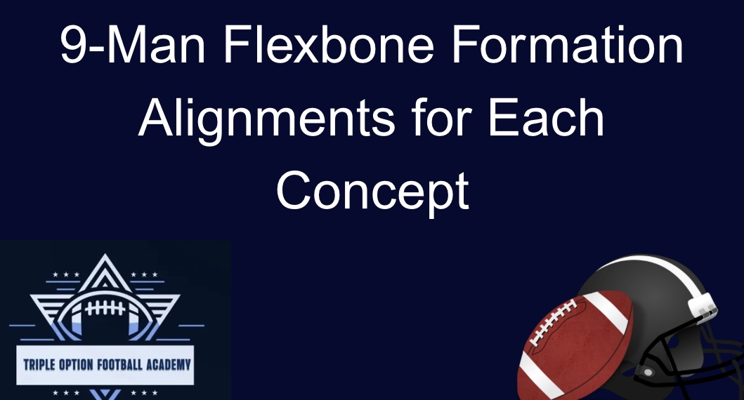 9-Man Flexbone Formation Alignments for Each Concept