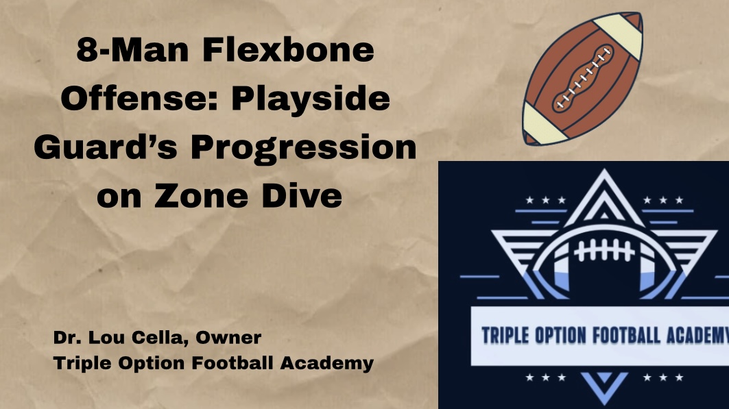 8-Man Flexbone Offense: Playside Guard’s Progression on Zone Dive