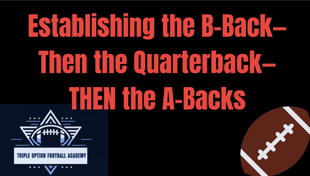 Establishing the B-Back—Then the Quarterback—THEN the A-Backs