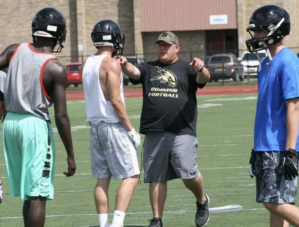 Triple Option Football Academy Transforms Corning into State Quarterfinal Team in Coach’s First Year