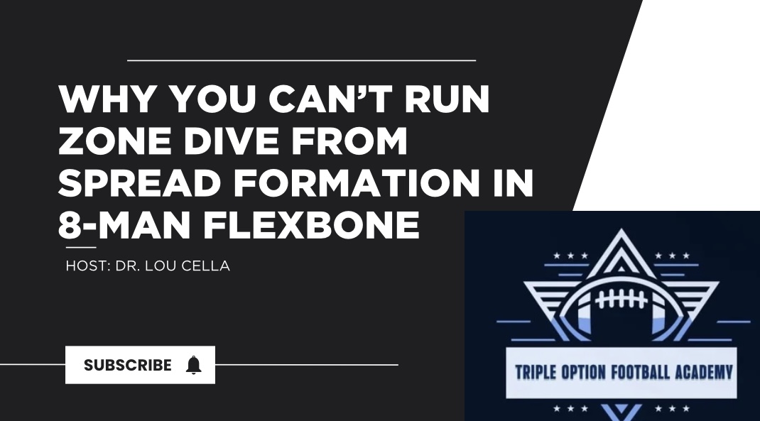 Why You Can’t Run Zone Dive from Spread Formation in 8-Man Flexbone