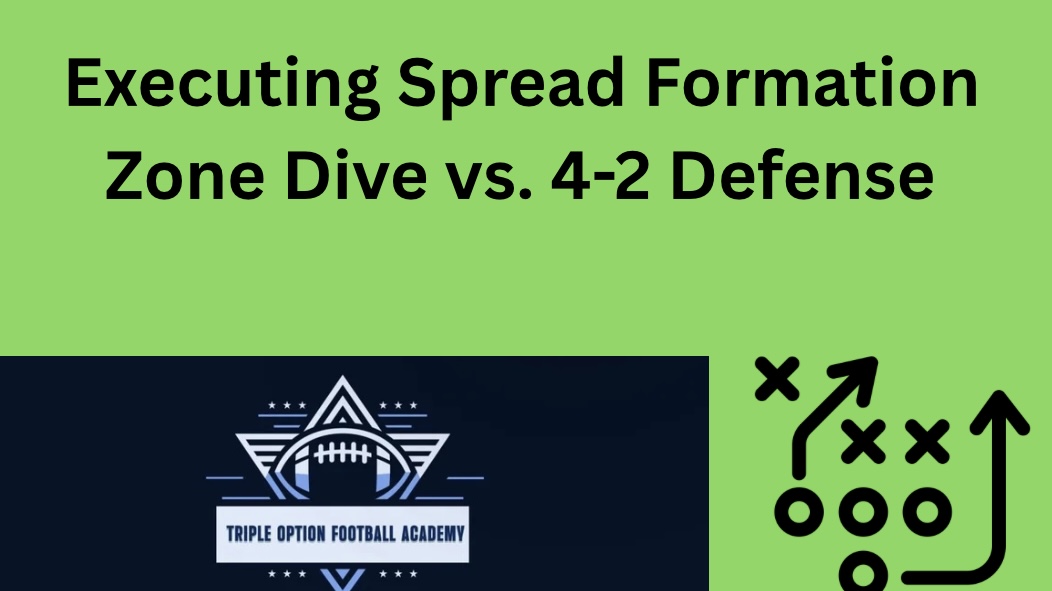 Executing Spread Formation Zone Dive vs. 4-2 Defense