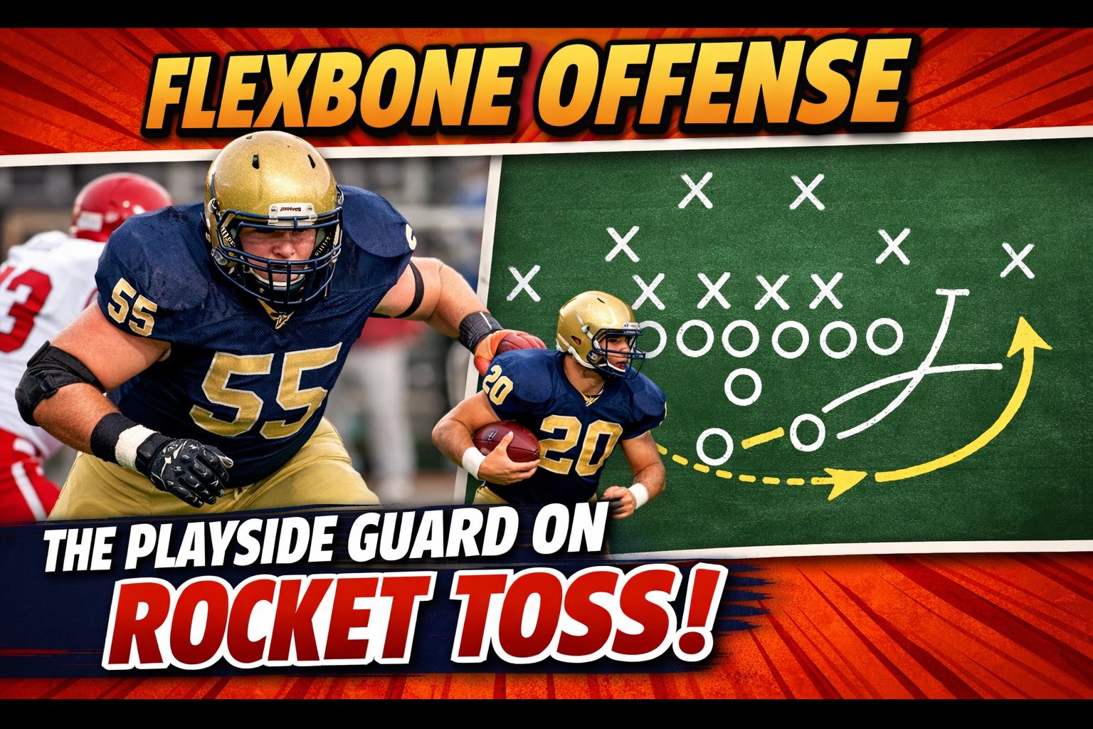Flexbone Offense: The Playside Guard on Rocket Toss