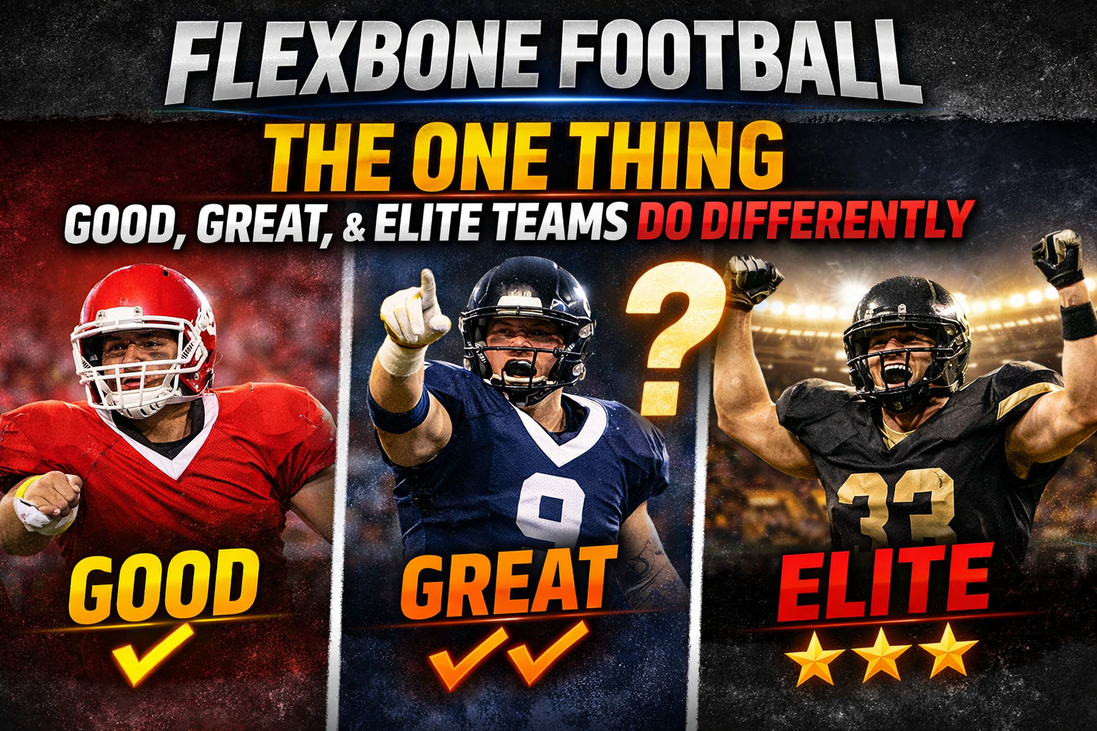 Flexbone Football: The One Thing Good, Great, and Elite Teams Do Differently
