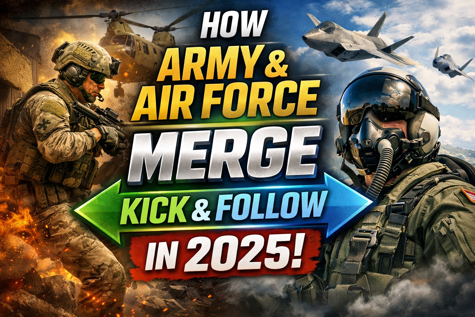 How Army and Air Force Merge Kick and Follow Into One Concept in 2025