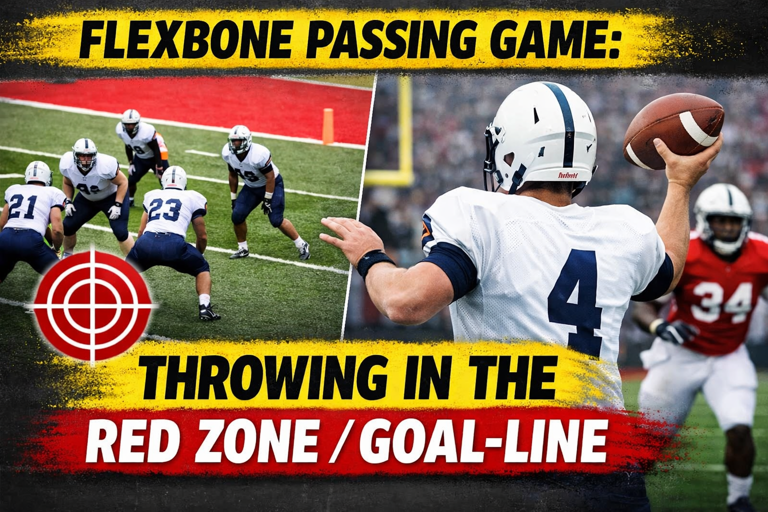 Flexbone Passing Game: Throwing in the Red Zone/Goal-Line