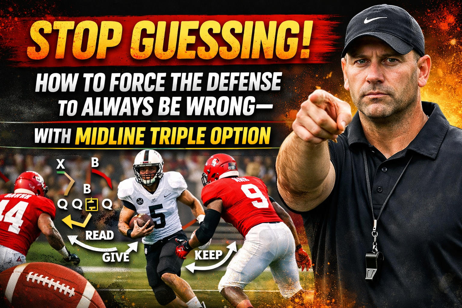 Stop Guessing: How to Force the Defense to Always Be Wrong—With Midline Triple Option