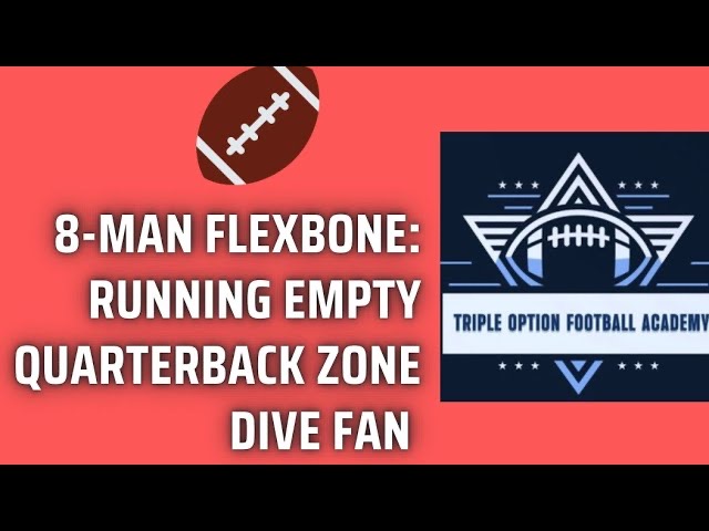 8-Man Flexbone Football: Running Empty Quarterback Zone Dive Fan