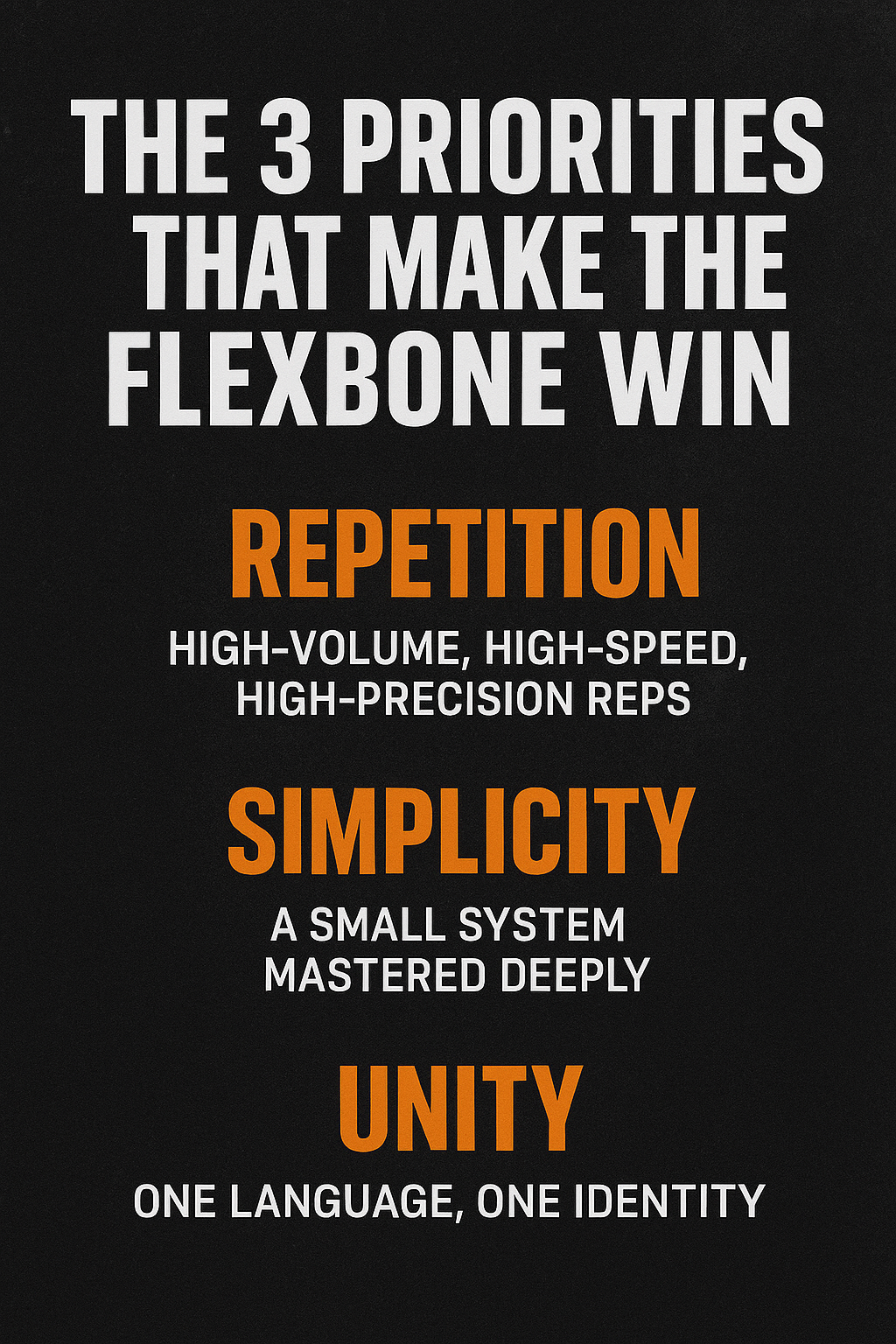 The 3 Priorities That Make the Flexbone Win