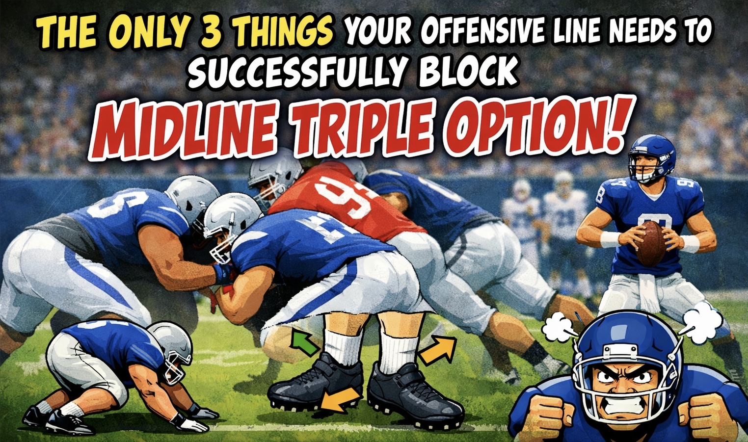 The ONLY 3 Things Your Offensive Line Needs to Successfully Block Midline Triple Option