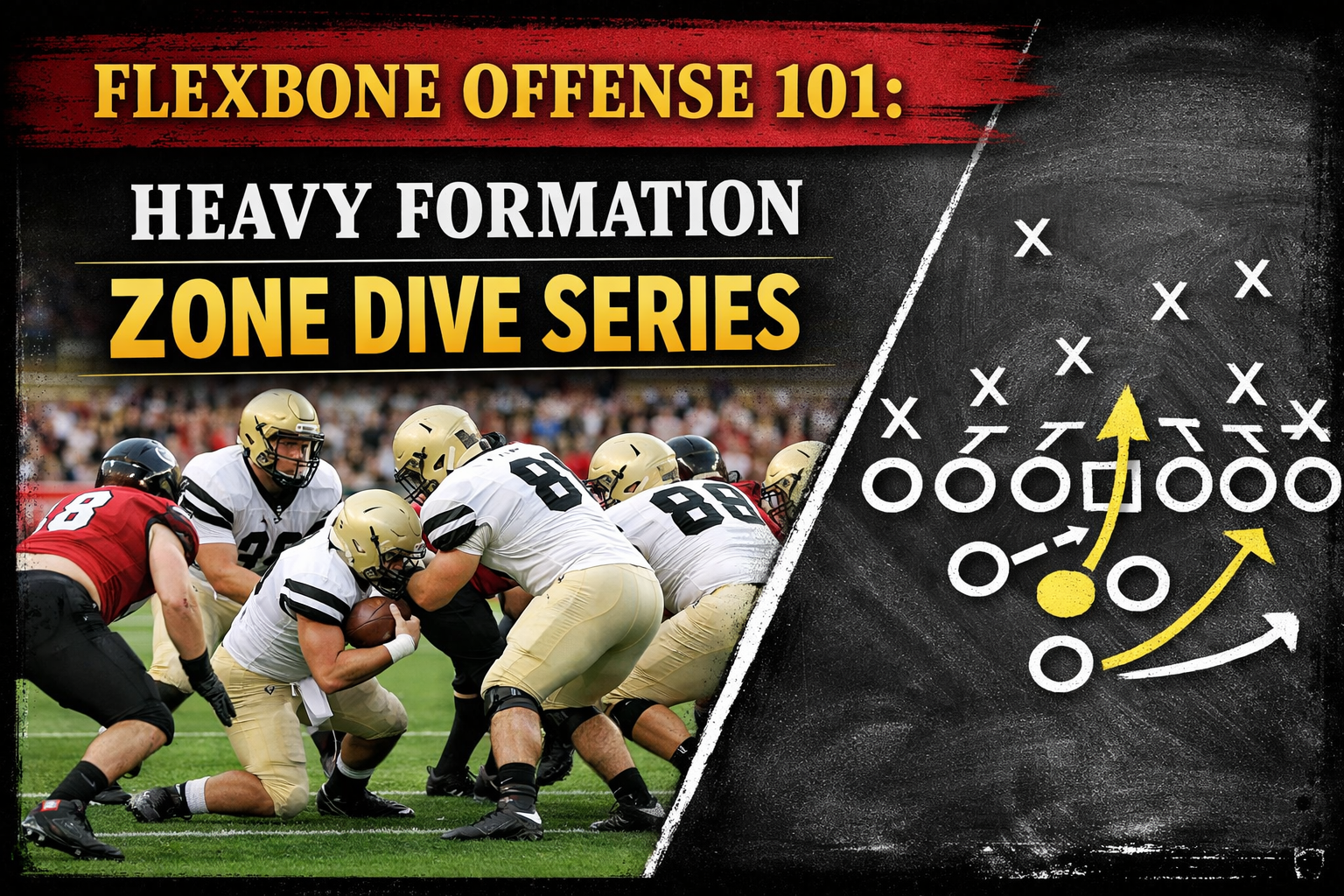 Flexbone Offense 101: Heavy Formation Zone Dive Series