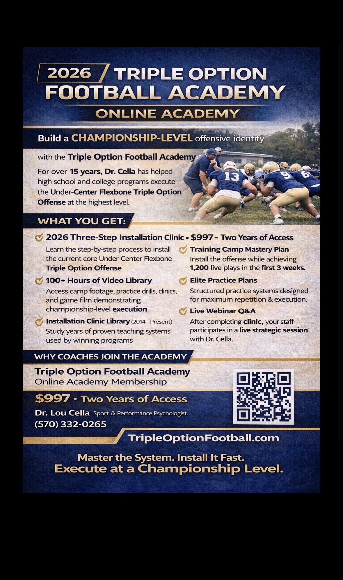 Master the Under-Center Flexbone—Join the Triple Option Football Academy Online Academy