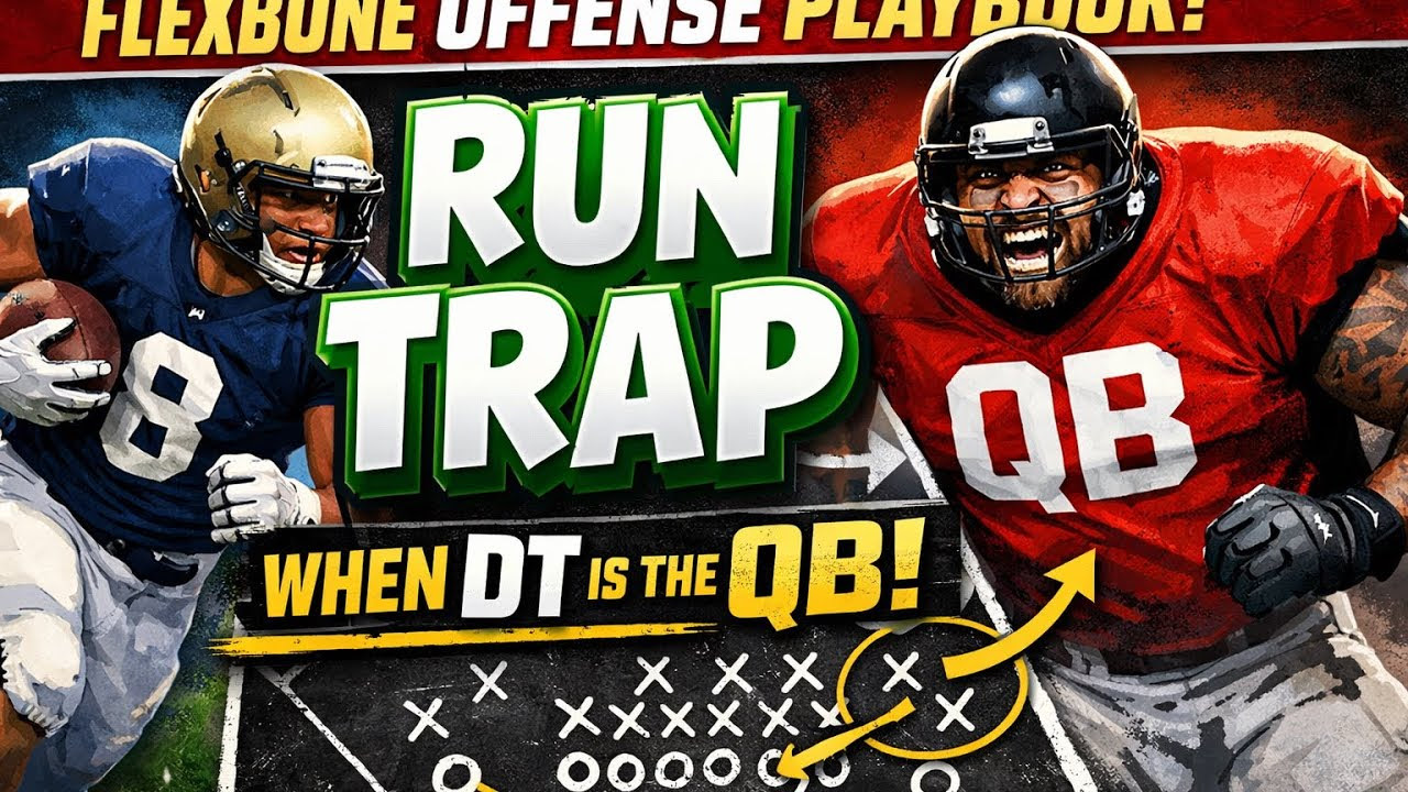 Flexbone Offense: Run Trap When Defensive Tackle is the Quarterback Player