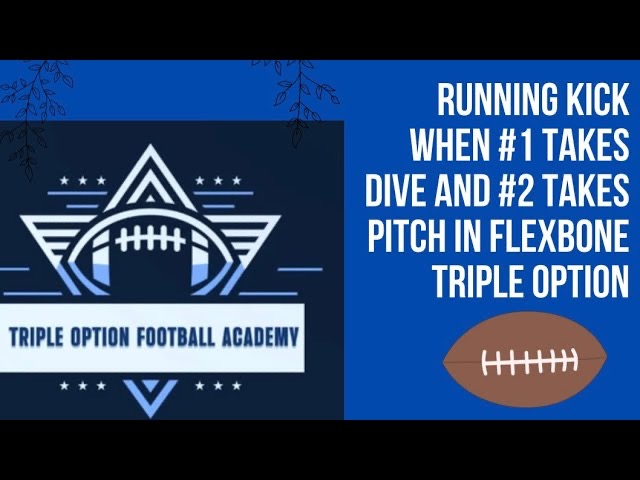 Running Kick When #1 Takes Dive and #2 Takes Pitch in Flexbone Offense