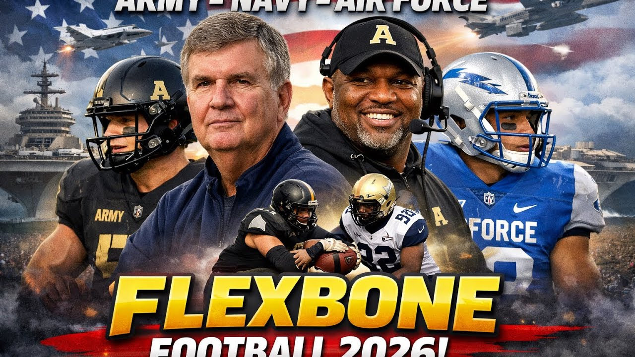 Army, Navy, Air Force, Paul Johnson, Ashley Ingram, 2026, and Flexbone Football