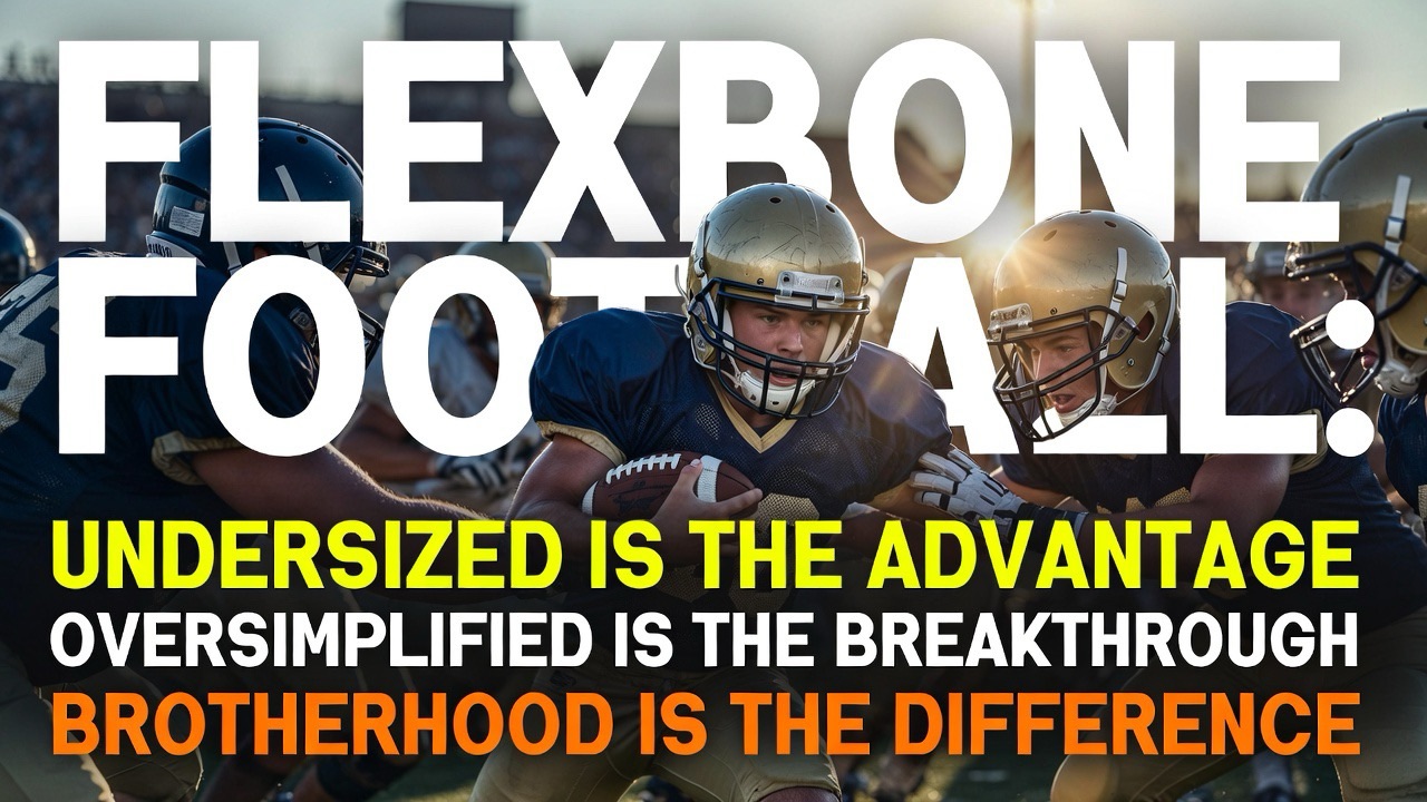 Flexbone Football: Undersized Is the Advantage. Oversimplified Is the Breakthrough. Brotherhood Is the Difference.