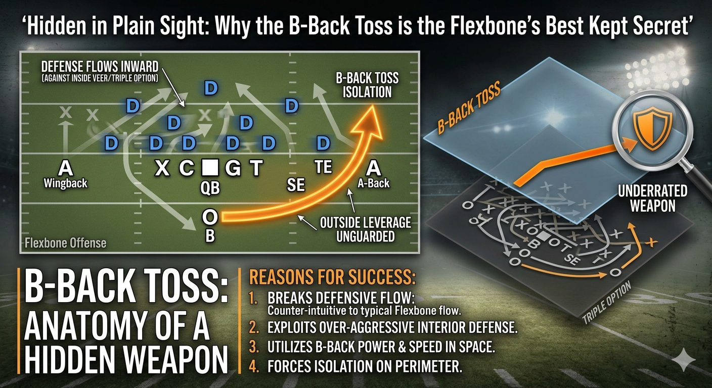 Hidden in Plain Sight: Why the B-Back Toss is the Flexbone’s Best Kept Secret
